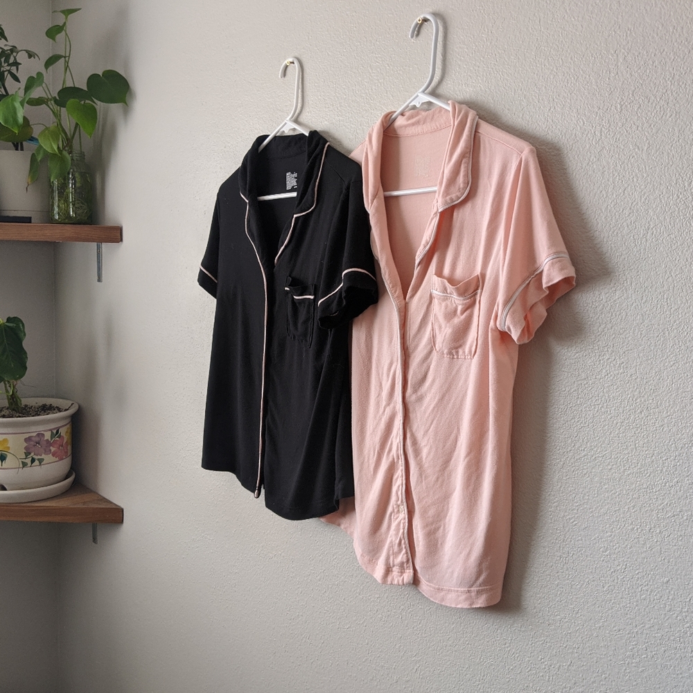 Gilligan & O'Malley Button Up Pajama Shirts